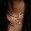 Pendant Necklace Copper Artificial Crystal Geometric Style Furnace Vacuum Plating For Women
