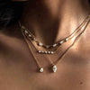 Pendant Necklace Copper Artificial Crystal Geometric Style Furnace Vacuum Plating For Women