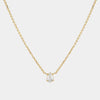 Pendant Necklace Copper Artificial Crystal Geometric Style Furnace Vacuum Plating For Women