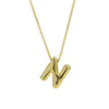 Pendant Necklace Copper Brass Electroplating Letters Numbers Text Design