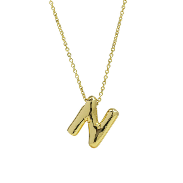Pendant Necklace Copper Brass Electroplating Letters Numbers Text Design