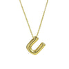 Pendant Necklace Copper Brass Electroplating Letters Numbers Text Design