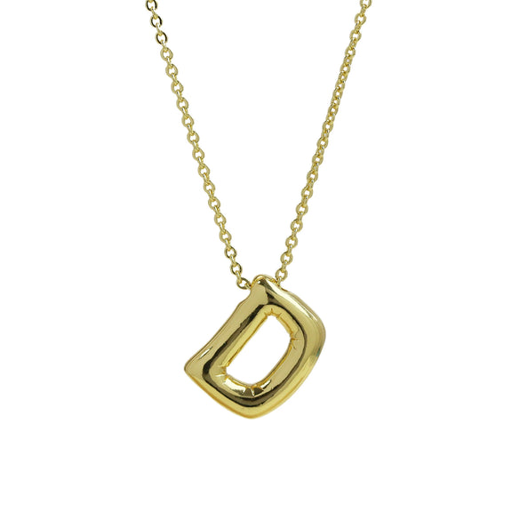 Pendant Necklace Copper Brass Electroplating Letters Numbers Text Design