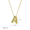 Pendant Necklace Copper Brass Electroplating Letters Numbers Text Design