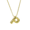 Pendant Necklace Copper Brass Electroplating Letters Numbers Text Design