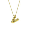 Pendant Necklace Copper Brass Electroplating Letters Numbers Text Design