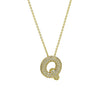 Pendant Necklace Copper Electroplated With Letter Pattern Balloon Bubble Shape