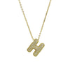 Pendant Necklace Copper Electroplated With Letter Pattern Balloon Bubble Shape
