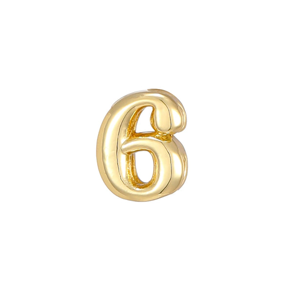 Pendant Necklace Copper Electroplated With Letters Numbers Text Pattern