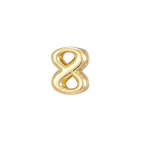 Pendant Necklace Copper Electroplated With Letters Numbers Text Pattern