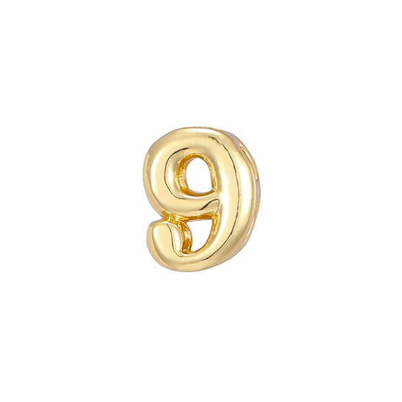 Pendant Necklace Copper Electroplated With Letters Numbers Text Pattern