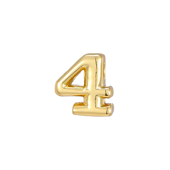 Pendant Necklace Copper Electroplated With Letters Numbers Text Pattern