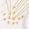 Pendant Necklace Copper Electroplated With Letters Numbers Text Pattern