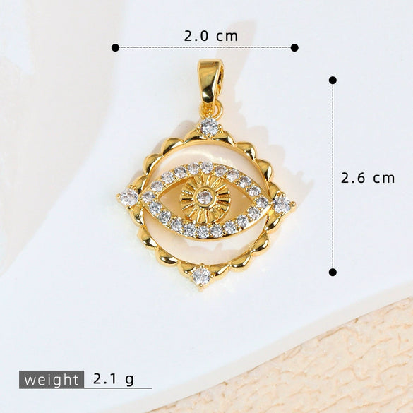 Pendant Necklace Copper Exaggerate Geometric Letters Numbers Text Electroplating