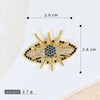 Pendant Necklace Copper Exaggerate Geometric Letters Numbers Text Electroplating