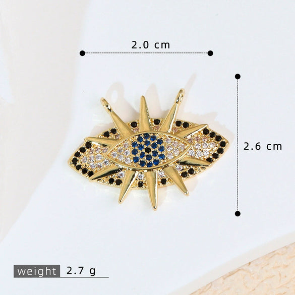 Pendant Necklace Copper Exaggerate Geometric Letters Numbers Text Electroplating