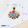 Pendant Necklace Copper Exaggerate Geometric Letters Numbers Text Electroplating