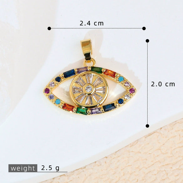 Pendant Necklace Copper Exaggerate Geometric Letters Numbers Text Electroplating