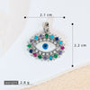 Pendant Necklace Copper Exaggerate Geometric Letters Numbers Text Electroplating