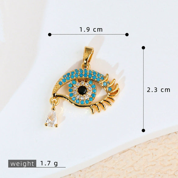 Pendant Necklace Copper Exaggerate Geometric Letters Numbers Text Electroplating
