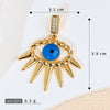 Pendant Necklace Copper Exaggerate Geometric Letters Numbers Text Electroplating