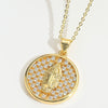Pendant Necklace Copper Geometric Butterfly Zircon Retro Design Electroplating For Women