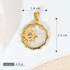 Pendant Necklace Copper Geometric Constellation Star Vintage Electroplating Women's Diy Jewelry Accessories