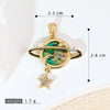 Pendant Necklace Copper Geometric Constellation Star Vintage Electroplating Women's Diy Jewelry Accessories