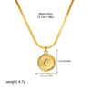 Pendant Necklace Copper Geometric Heart Electroplating Light Luxury Minimalist For Women