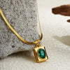 Pendant Necklace Copper Geometric Heart Electroplating Light Luxury Minimalist For Women