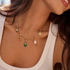 Pendant Necklace Copper Geometric Heart Shape Handmade Electroplating For Women