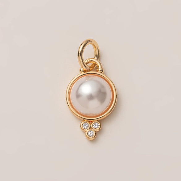 Pendant Necklace Copper Geometric Shape Vacuum Plated 18K Gold Color