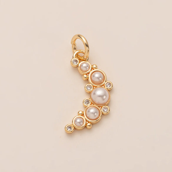 Pendant Necklace Copper Geometric Shape Vacuum Plated 18K Gold Color