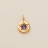 Pendant Necklace Copper Glass Zircon Fivepointed Star Round Electroplating
