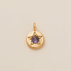 Pendant Necklace Copper Glass Zircon Fivepointed Star Round Electroplating