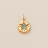 Pendant Necklace Copper Glass Zircon Fivepointed Star Round Electroplating