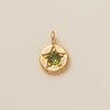 Pendant Necklace Copper Glass Zircon Fivepointed Star Round Electroplating