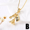 Pendant Necklace Copper Gold Plated Geometric Minimalist Style