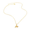 Pendant Necklace Copper Gold Plated Geometric Minimalist Style