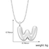 Pendant Necklace Copper Gold Plated Letter Balloon Shape Electroplating