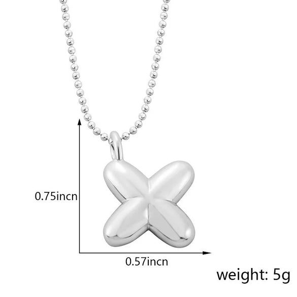 Pendant Necklace Copper Gold Plated Letter Balloon Shape Electroplating