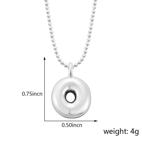 Pendant Necklace Copper Gold Plated Letter Balloon Shape Electroplating