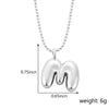 Pendant Necklace Copper Gold Plated Letter Balloon Shape Electroplating