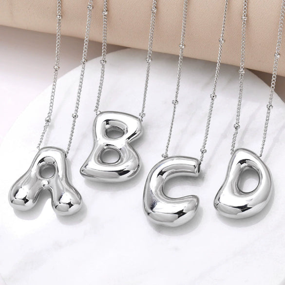 Pendant Necklace Copper Goldplated With Letters Numbers Text Pattern Ochain Style Simple Unisex