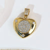 Pendant Necklace Copper Heart Shape Electroplating Diy Accessories