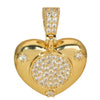 Pendant Necklace Copper Heart Shape Electroplating Diy Accessories