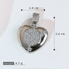 Pendant Necklace Copper Heart Shape Electroplating Diy Accessories