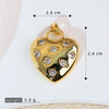 Pendant Necklace Copper Heart Shape Electroplating Diy Accessories