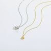 Pendant Necklace Copper Heart Shape Electroplating O Word Chain