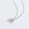 Pendant Necklace Copper Heart Shape Electroplating O Word Chain